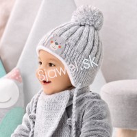 Detské čiapky - zimné - chlapčenské so šálom - model - 1/895